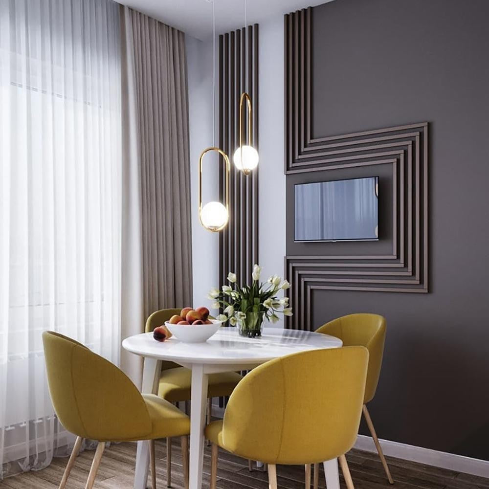 Mila Brass Globe Pendant