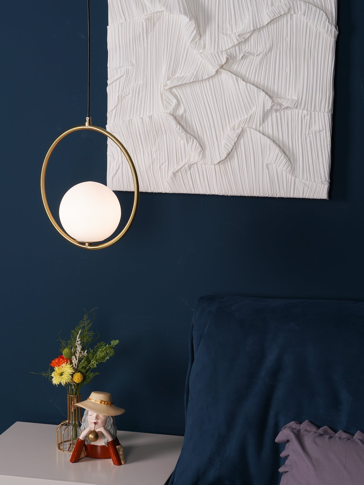 Mila Brass Globe Pendant