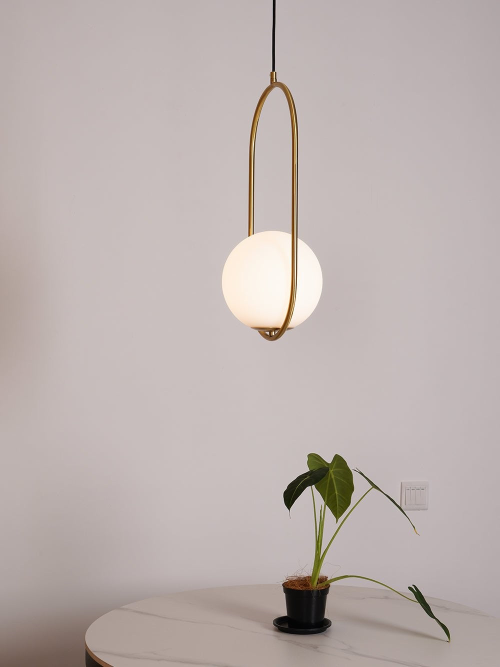 Mila Brass Globe Pendant