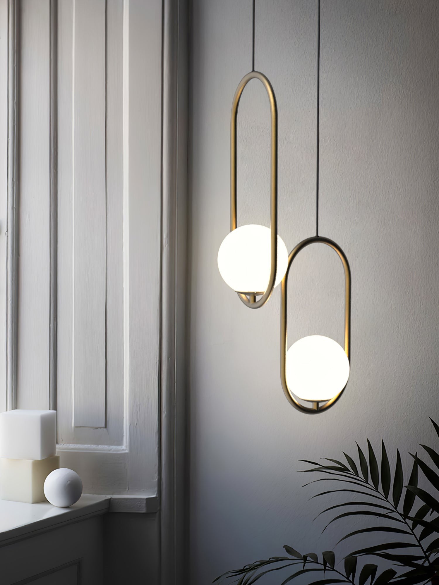 Mila Brass Globe Pendant