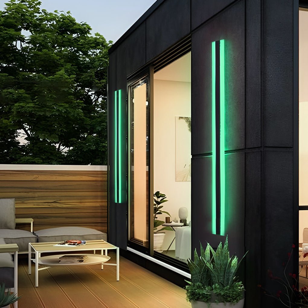 Linear LED Long Exterior Wall Light Clean-Lined Exterior Wall Mount Lights Waterproof for Porch, Outdoor Wall Light, detail 8