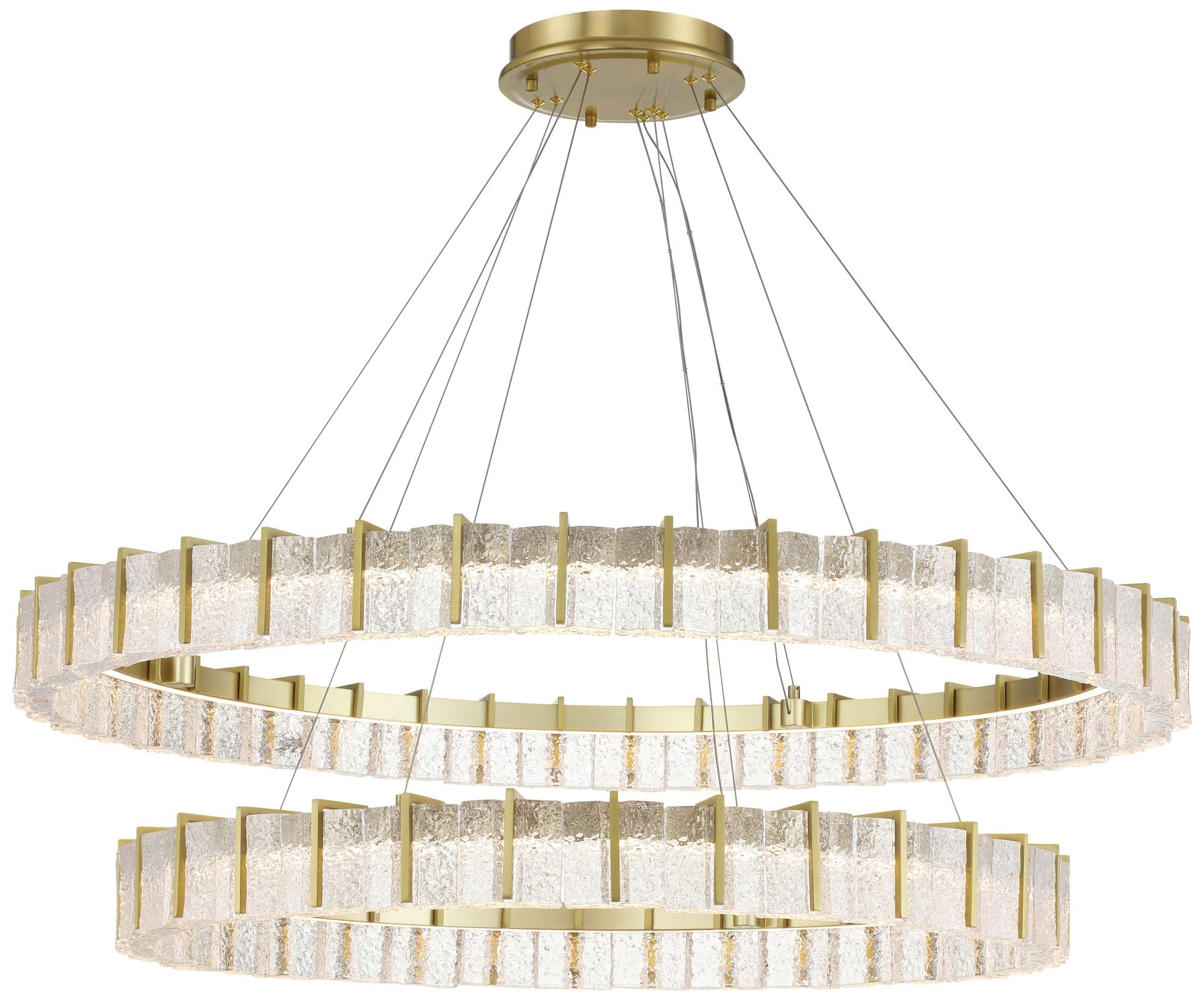 Lavery Sevryn LED 44.5-in Soft Brass Indoor Chandelier