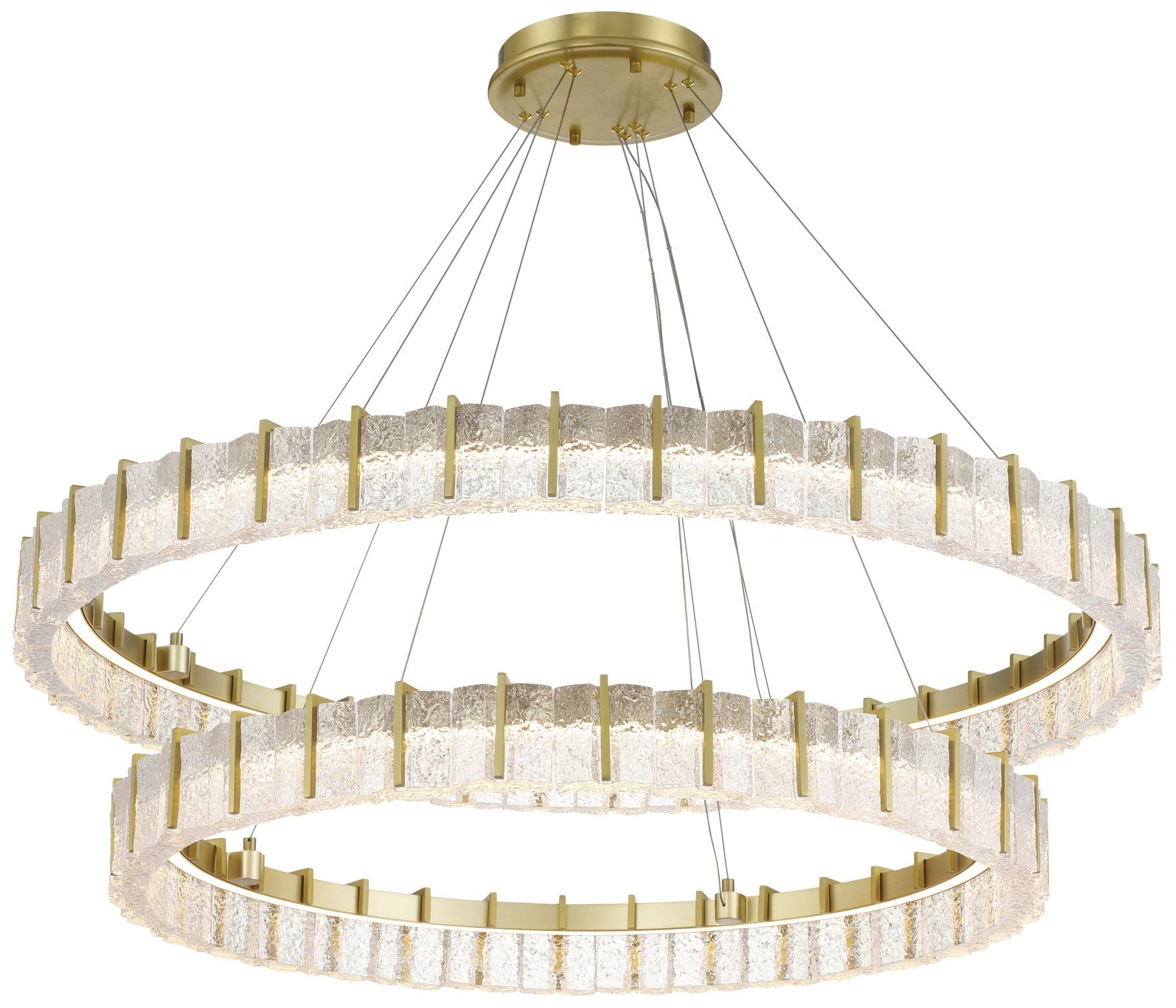 Lavery Sevryn LED 44.5-in Soft Brass Indoor Chandelier