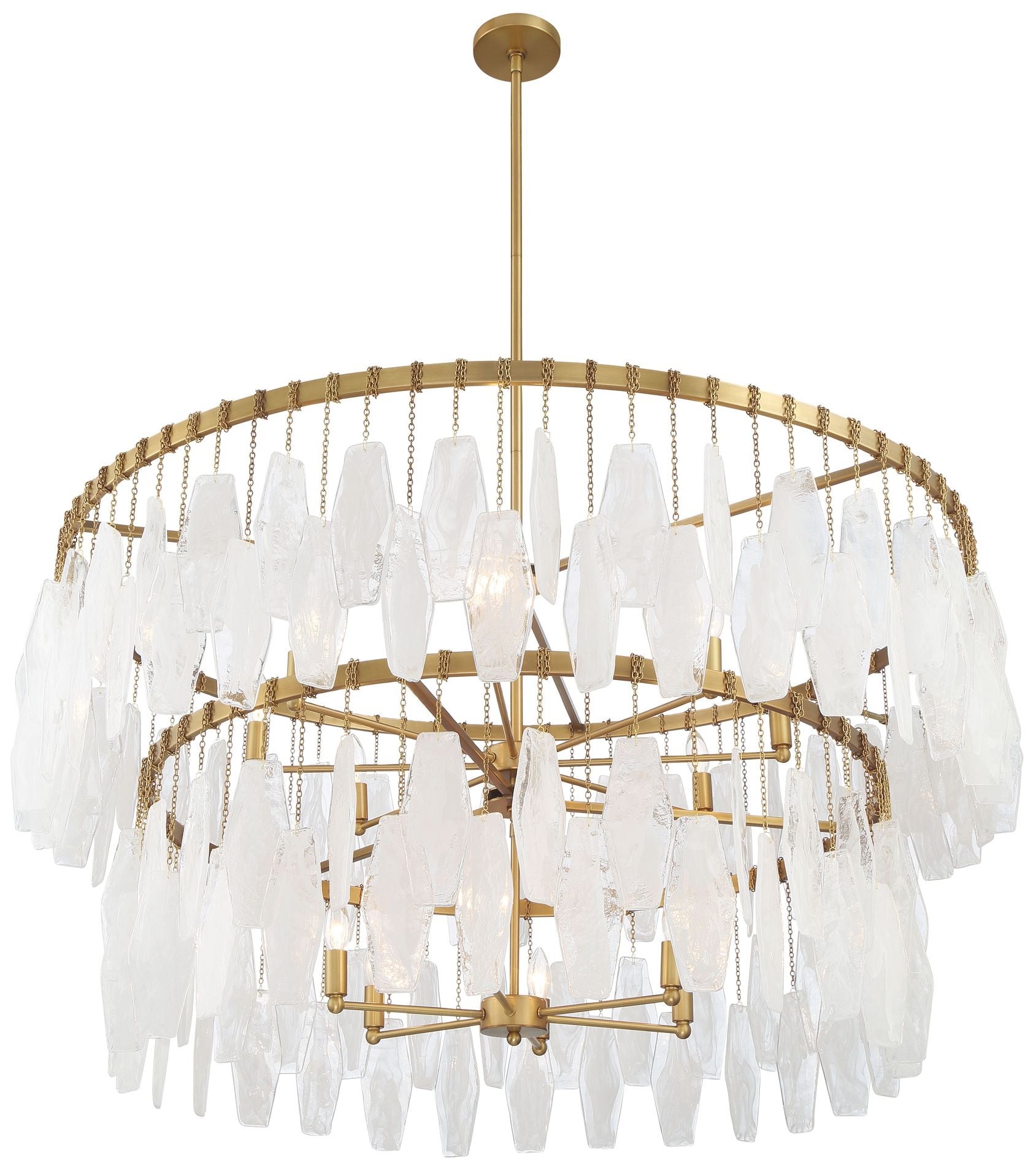 Lavery Willow 14-Light 45-in Legacy Brass Chandelier