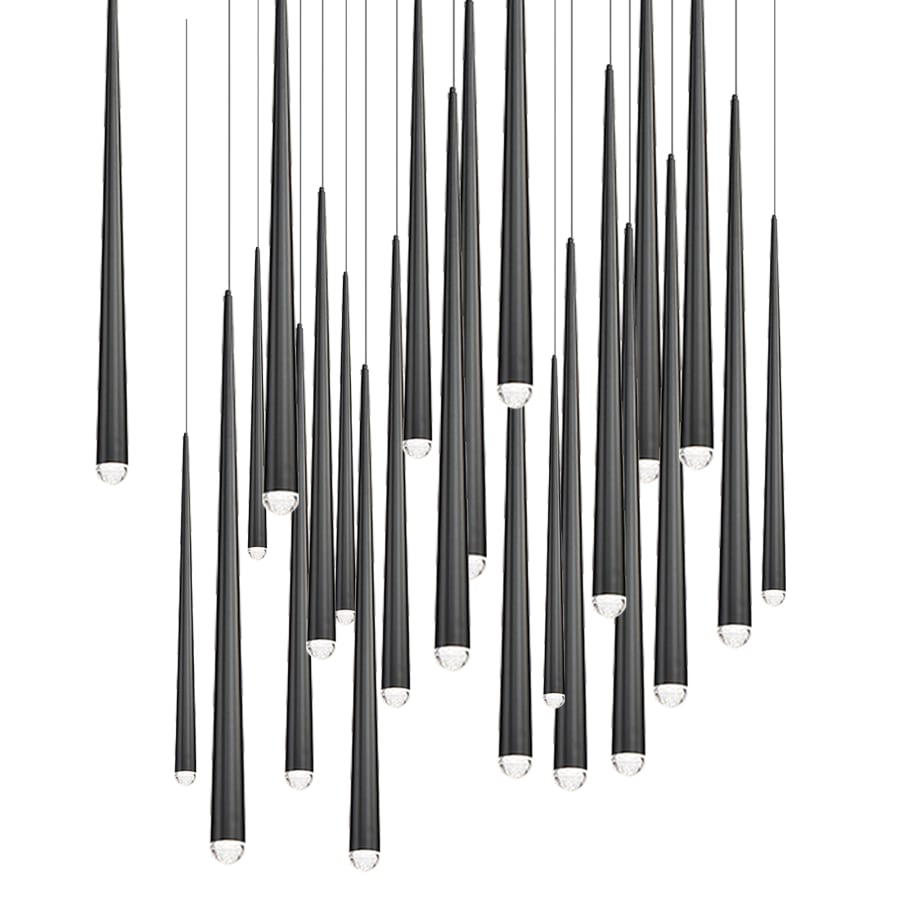 Cascade 25-Light 28" Wide LED Crystal Pendant Light