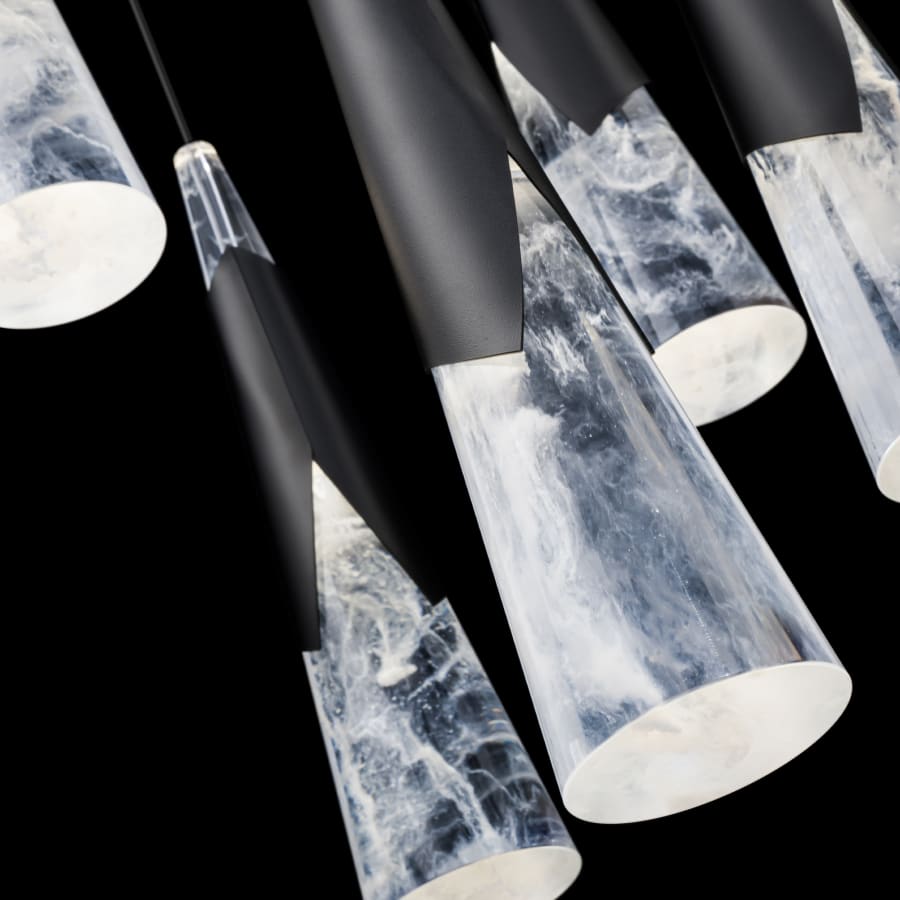 Metal Kilt 5-Light 17" Wide LED Suspension Multi-Light