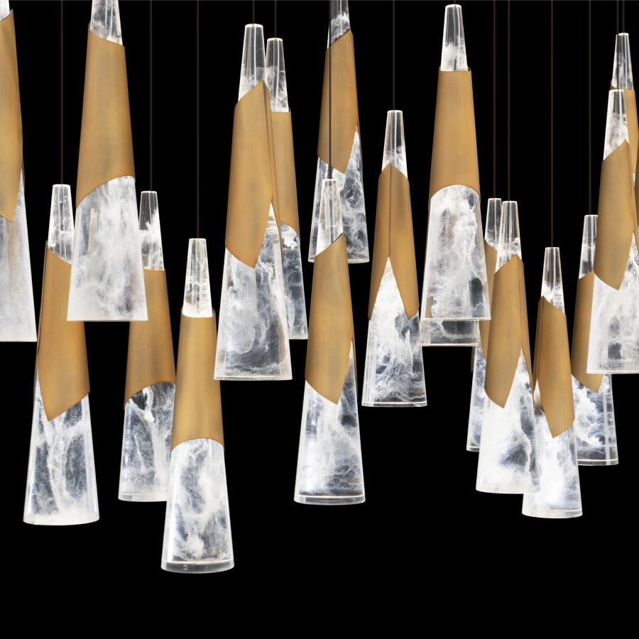 Kilt 23-Light 12" Wide LED Suspension Multi-Light