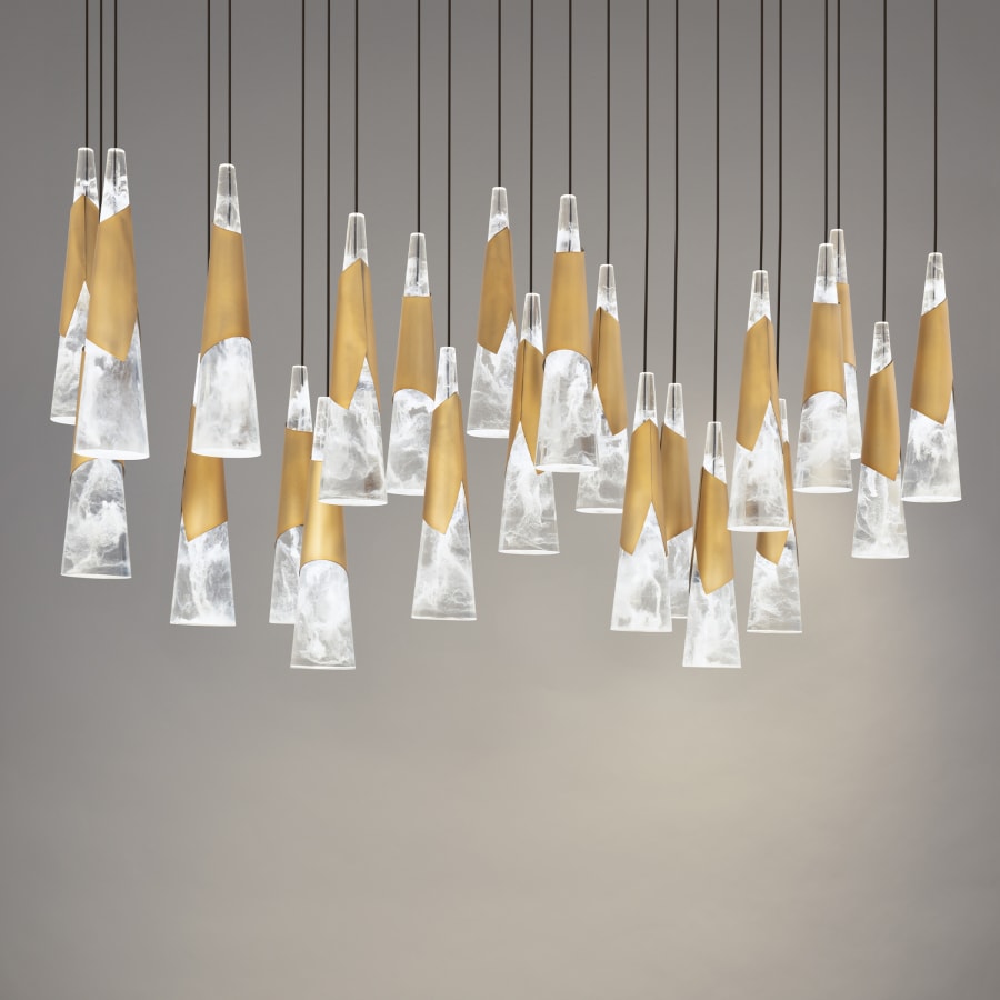 Kilt 23-Light 12" Wide LED Suspension Multi-Light