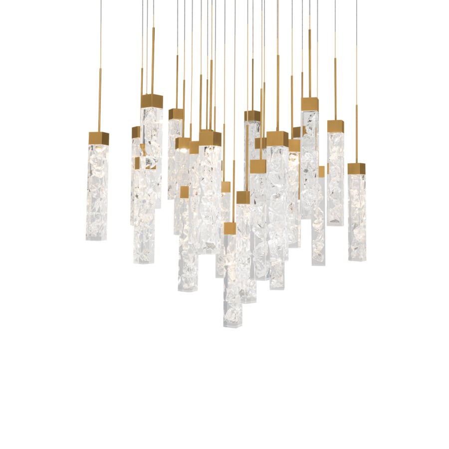 Minx 25-Light 28" Wide LED Crystal Multi-Light Pendant