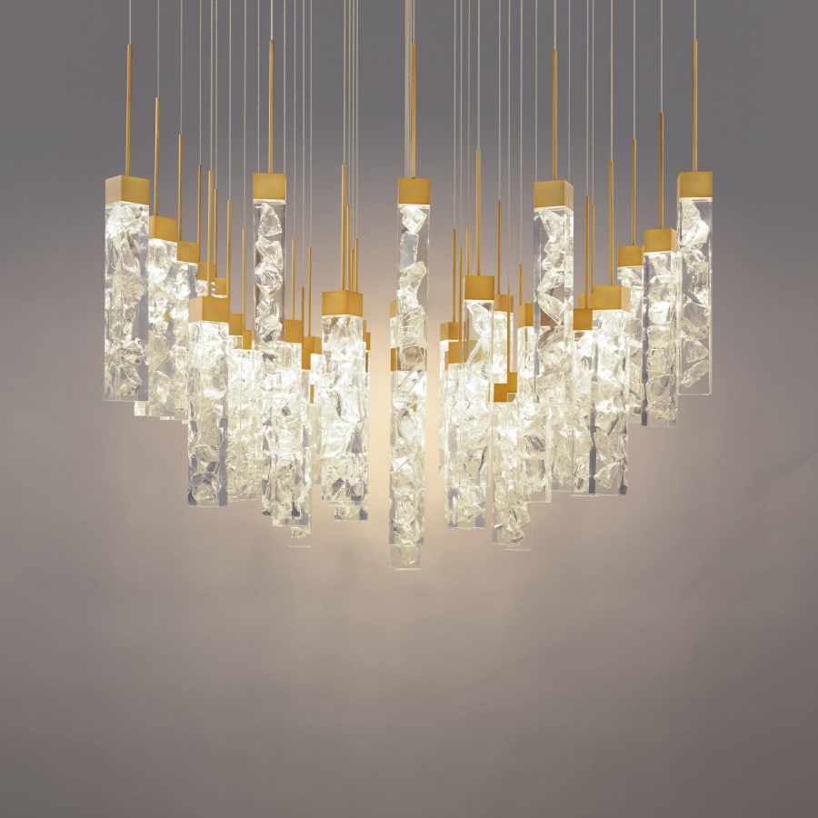 Minx 41-Light 36" Wide LED Crystal Multi-Light Pendant