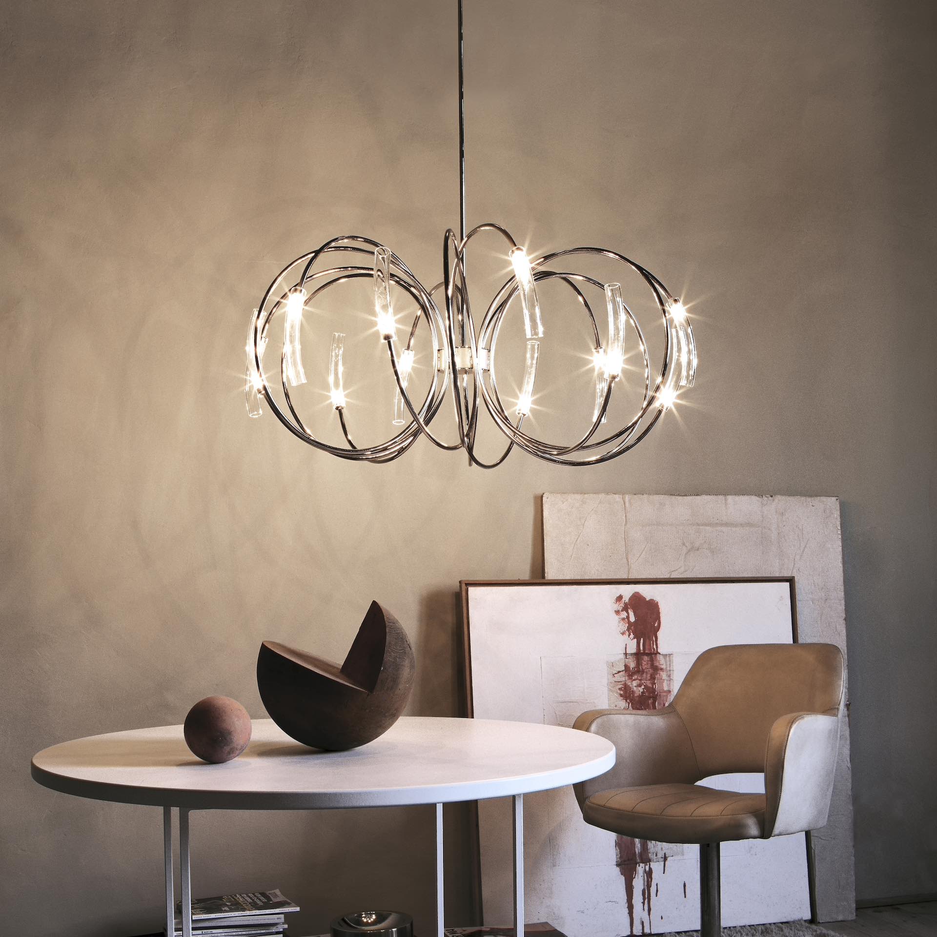 Modern Italian Designer Chandelier