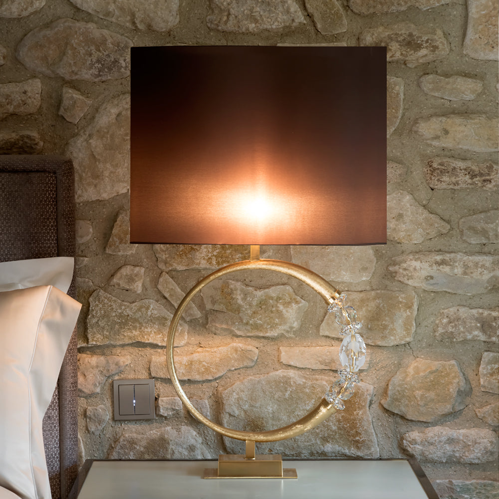 Contemporary Crystal Gold Table Lamp table lamp in crystal | Tianguang Select