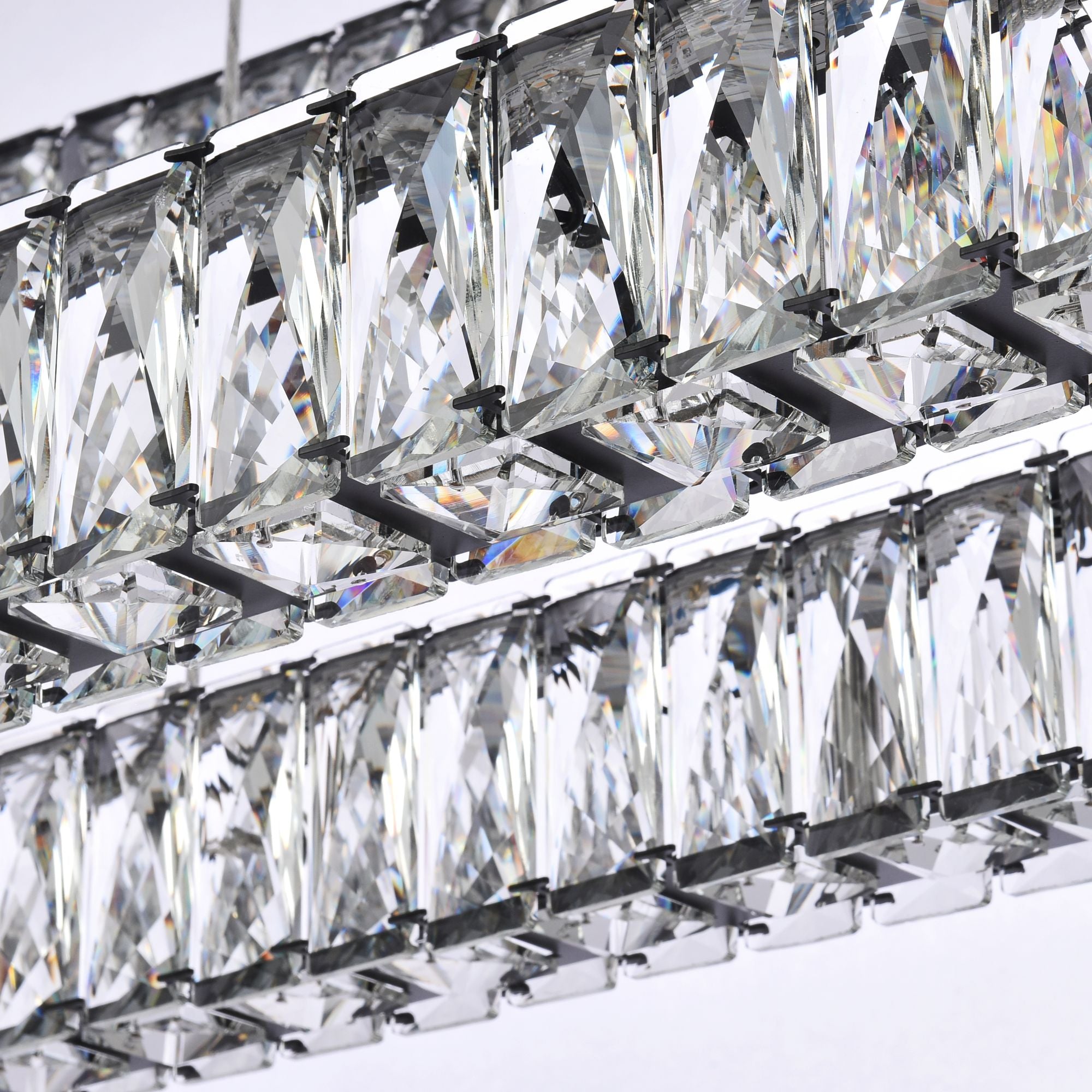Monroe 50" Led Triple Rectangle Chandelier