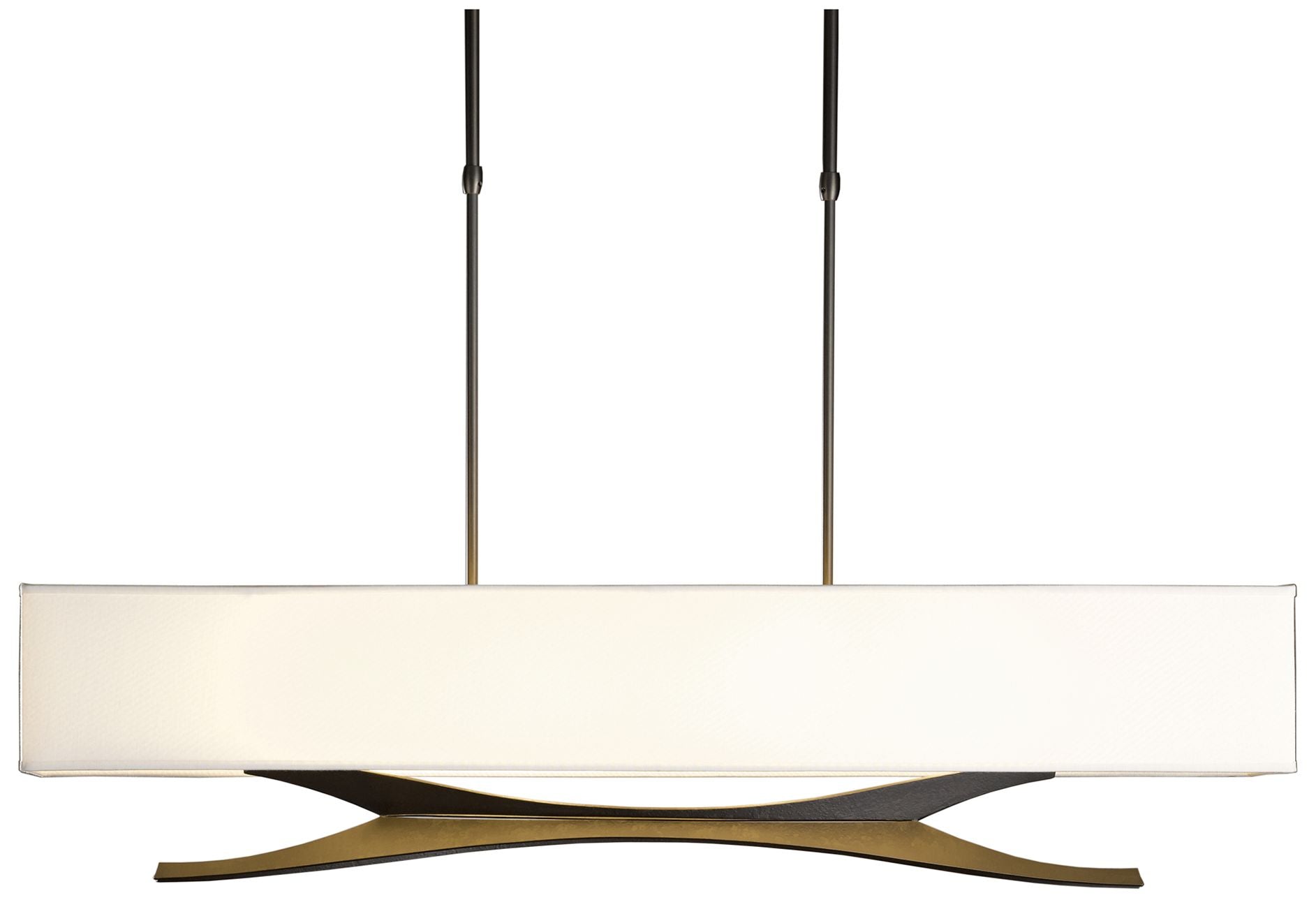 Moreau 42" Dark Smoke Long with Anna Chandelier