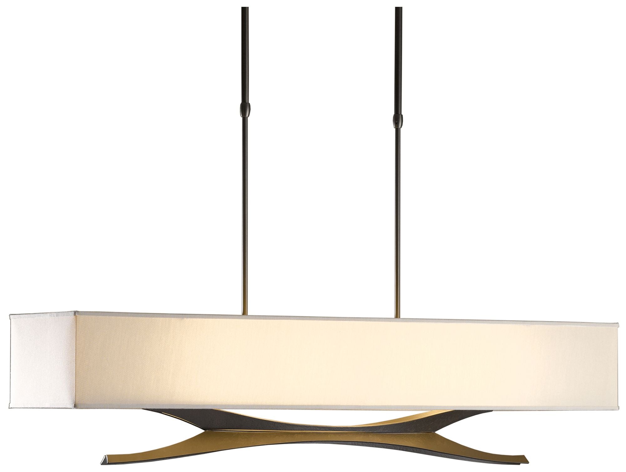 Moreau Dark Smoke Finish Flax Chandelier