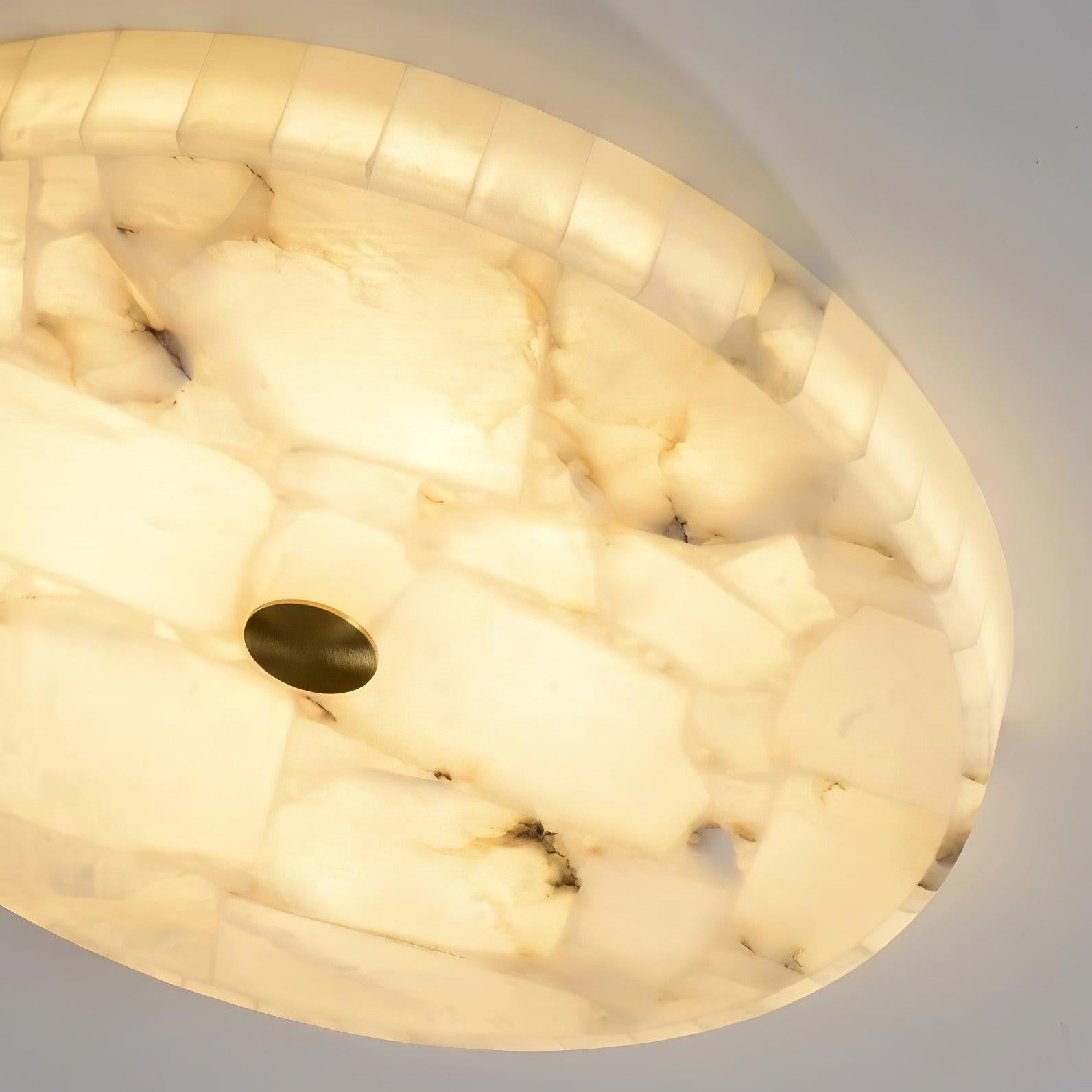 Mosaic Alabaster Round Ceiling Light