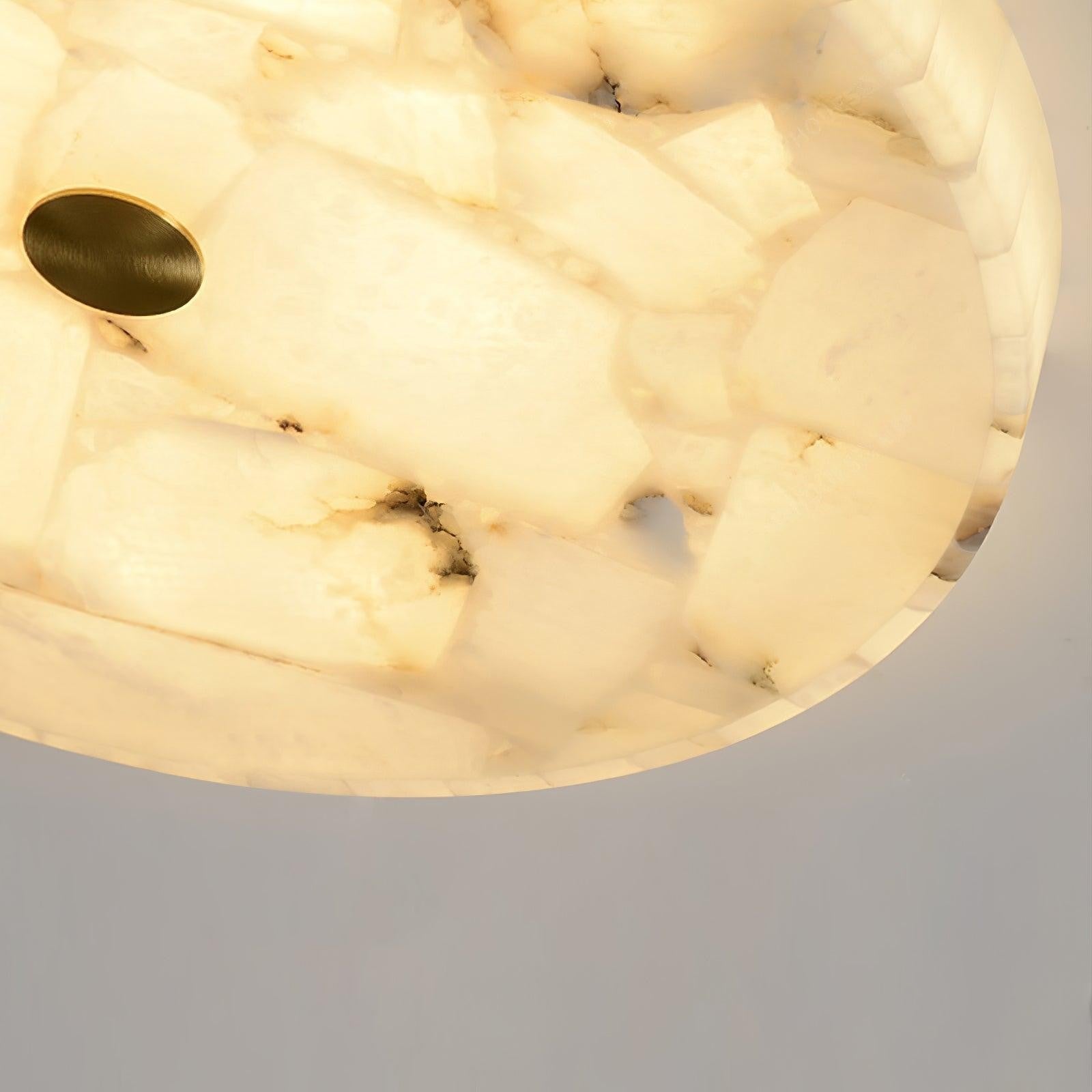 Mosaic Alabaster Round Ceiling Light