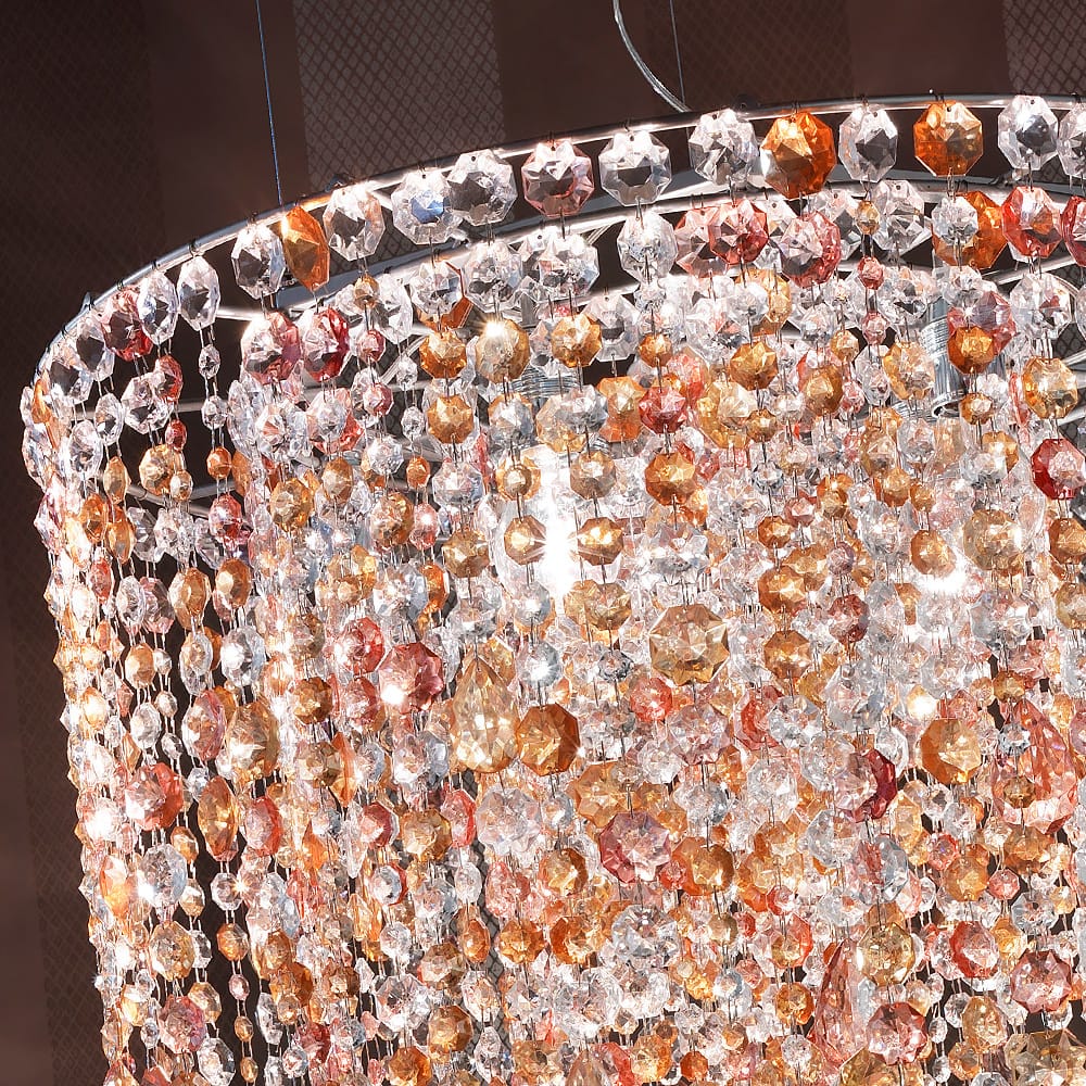 Multi Colored Round Italian Chandelier