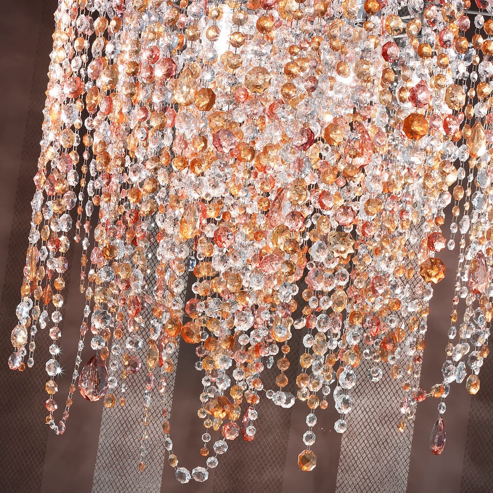 Multi Colored Round Italian Chandelier