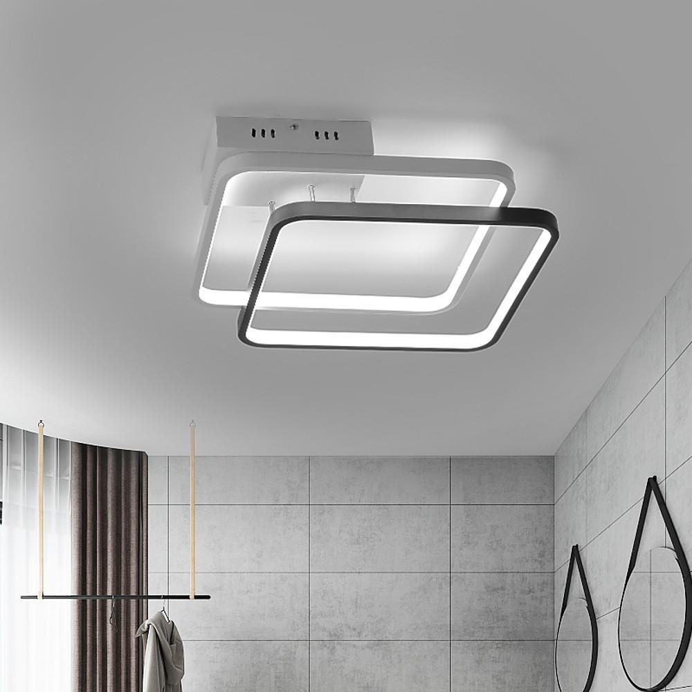 2 Square Flush Mount Ceiling Light Minimalist LED Light