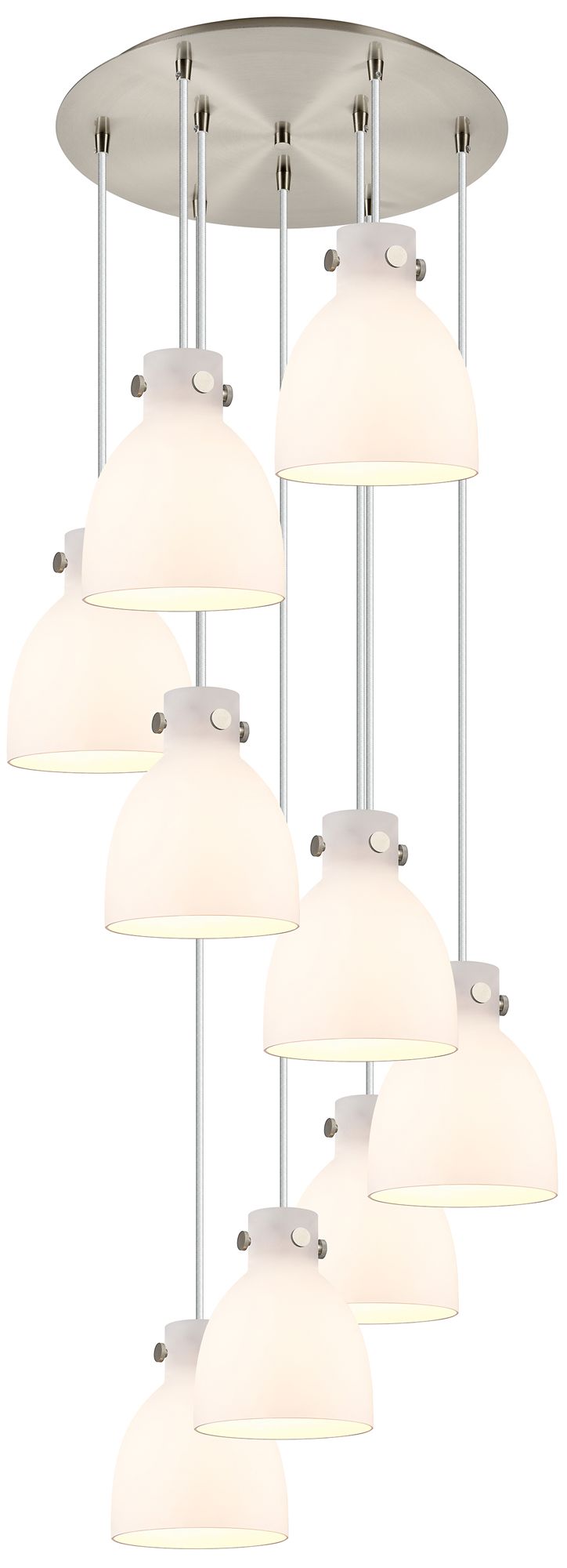 Newton Bell 5-Light Polished with Linear Pendant