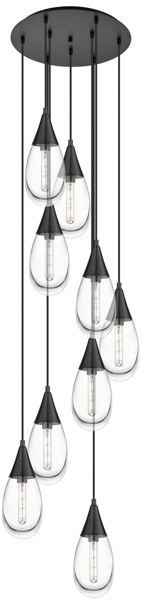 Newton Sphere 12-Light Brushed Brass Chandelier
