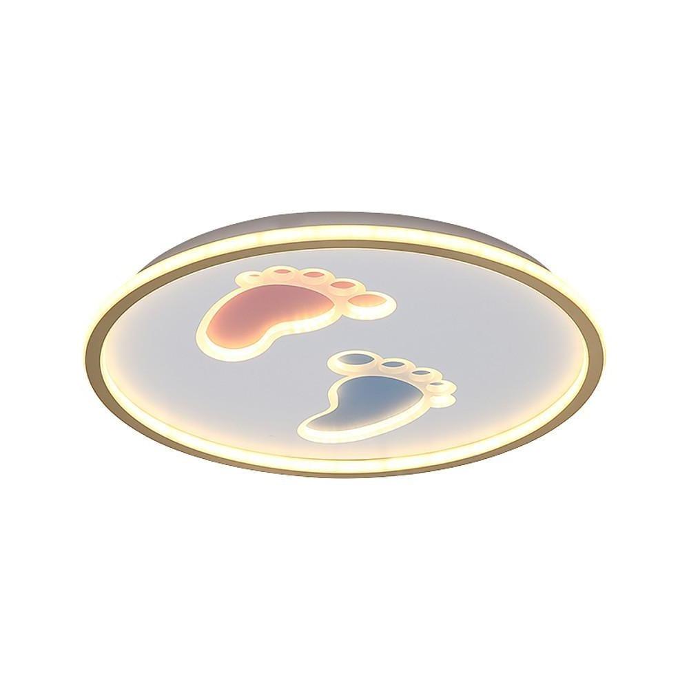Feet Image Novelty Nordic Metal LED Flush Pendant Light