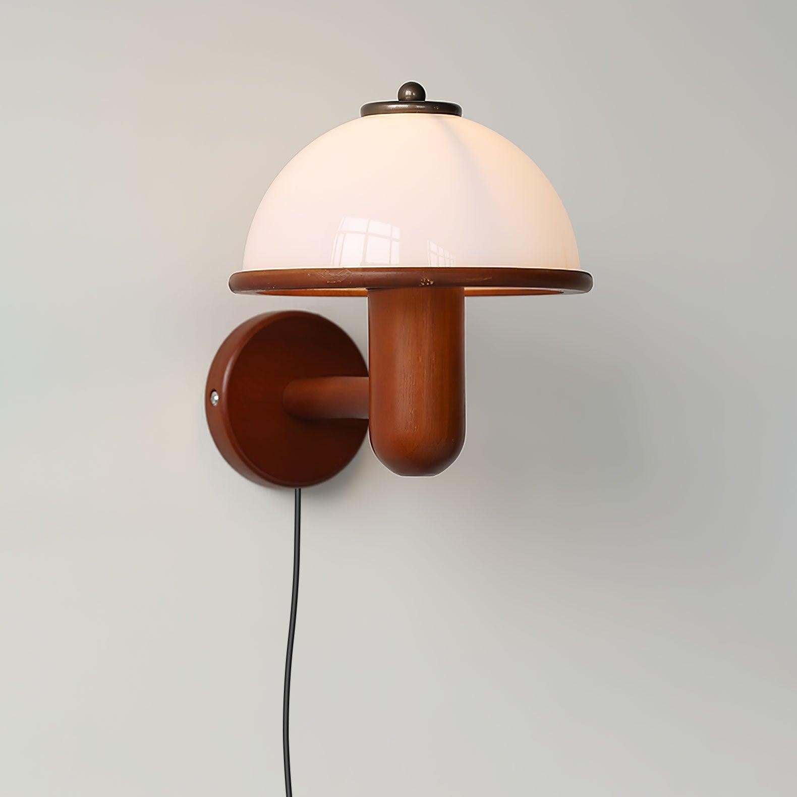 Oak Mushroom Wall Lamp