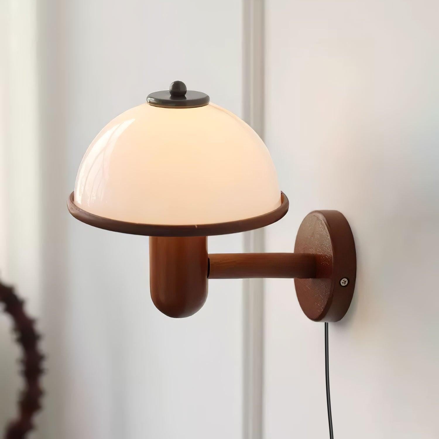 Oak Mushroom Wall Lamp