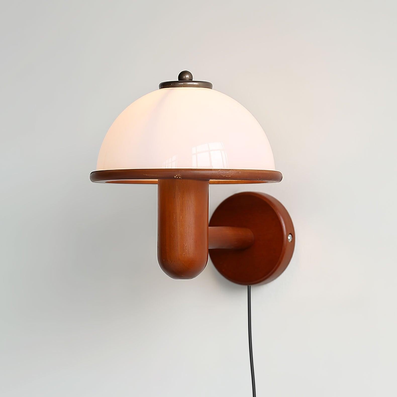 Oak Mushroom Wall Lamp