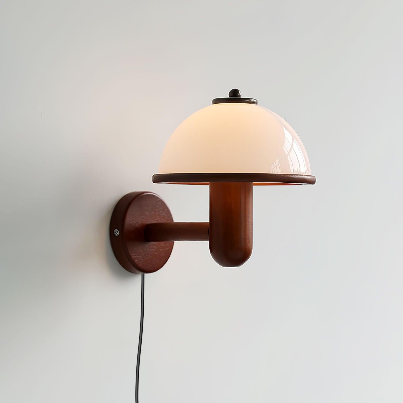 Oak Mushroom Wall Lamp