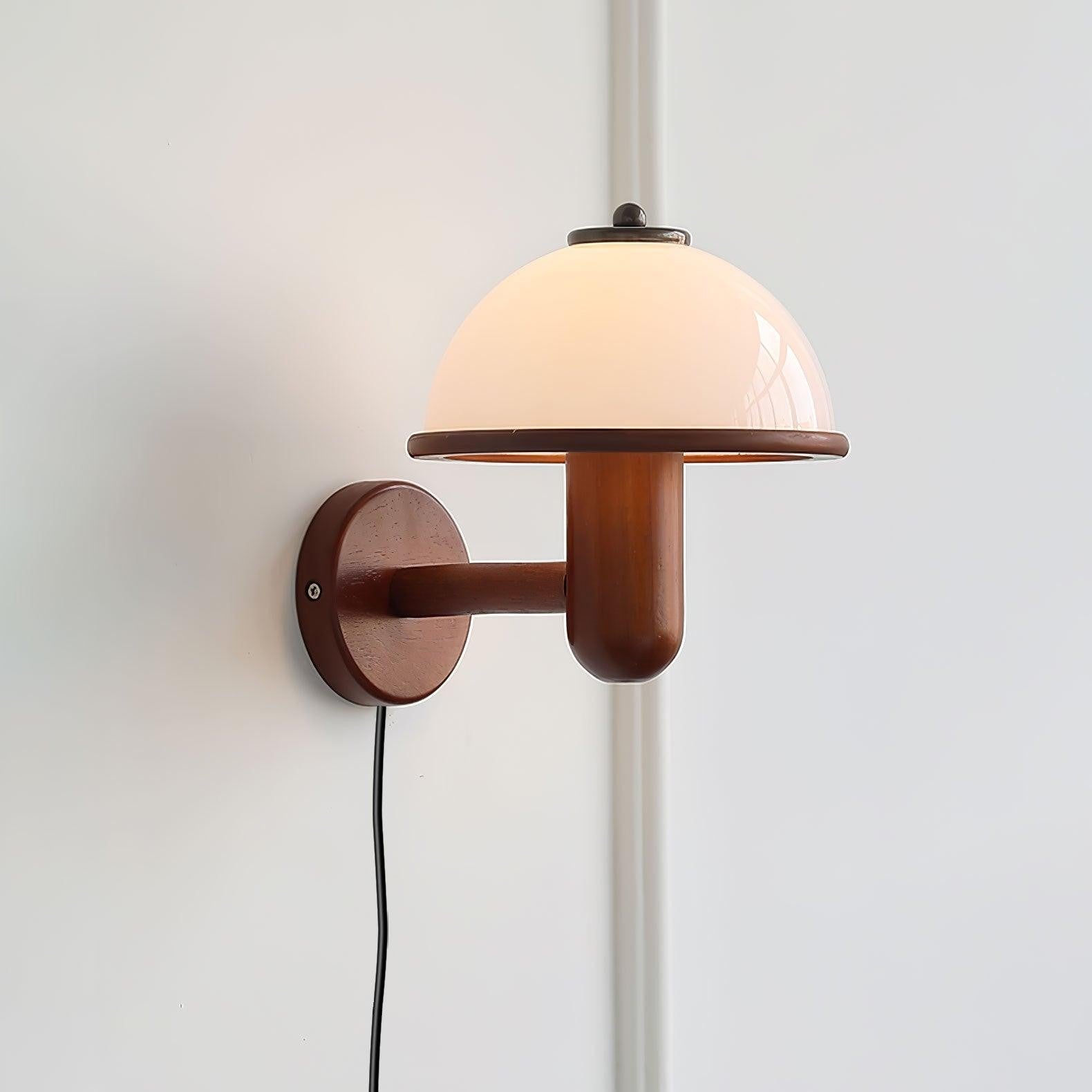 Oak Mushroom Wall Lamp