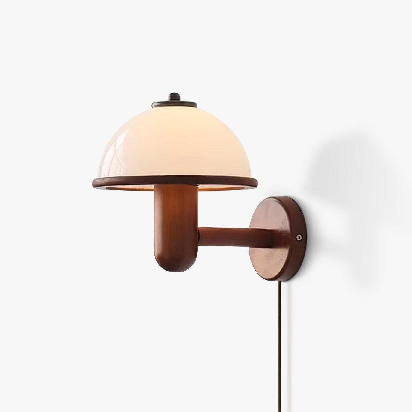 Oak Mushroom Wall Lamp