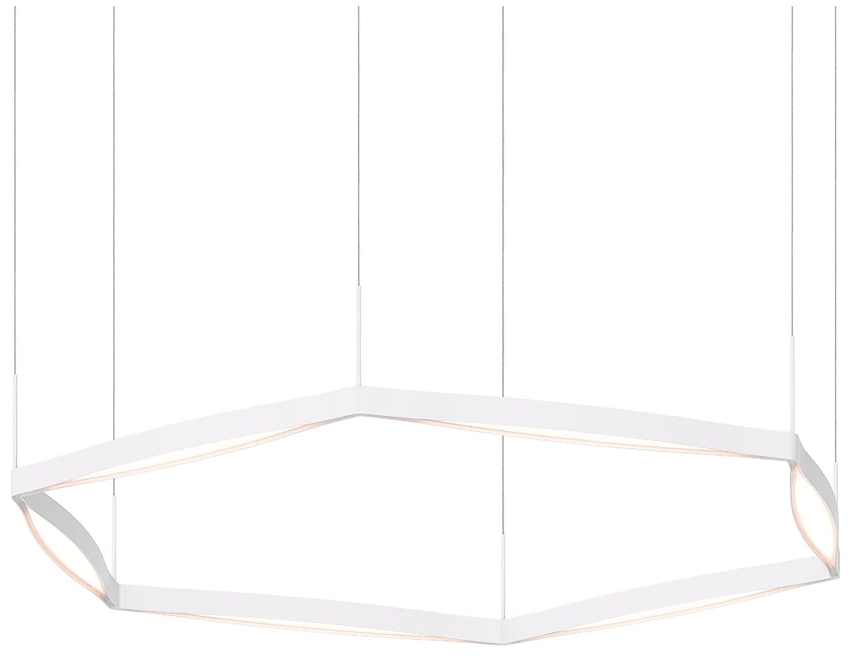 Ola 6-Light Satin White LED Pendant