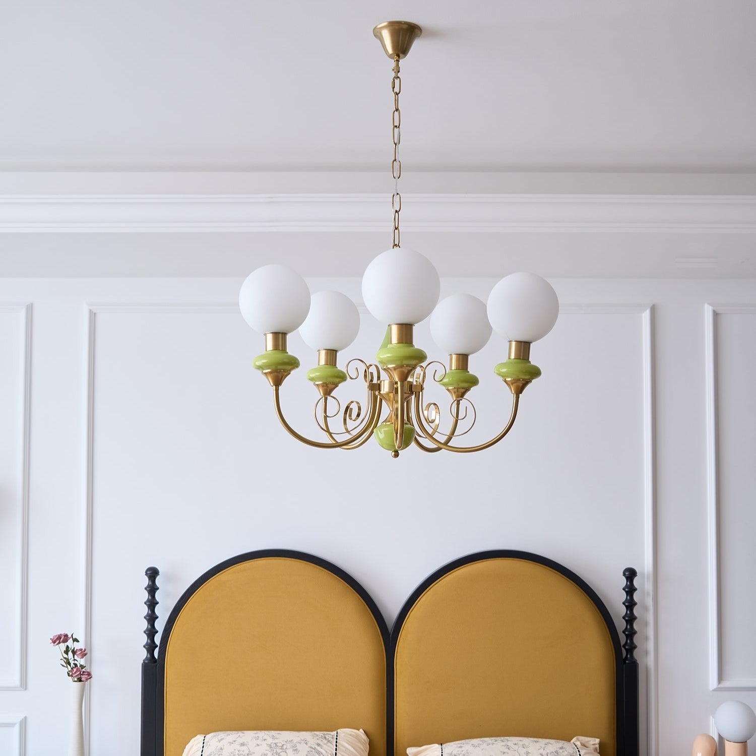 Onyx Glow Glass Chandelier