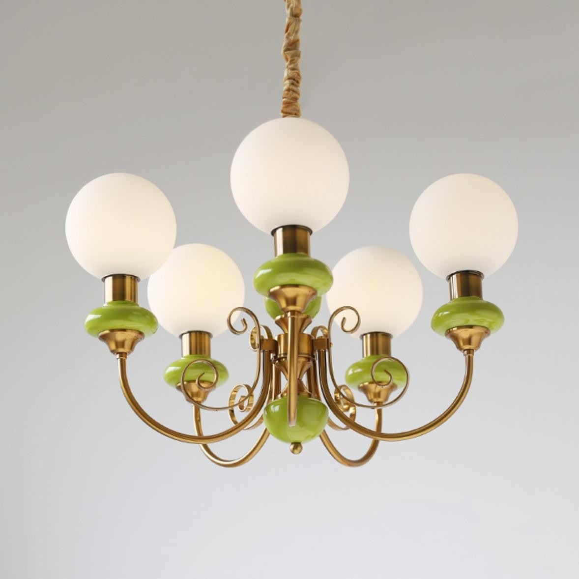 Onyx Glow Glass Chandelier