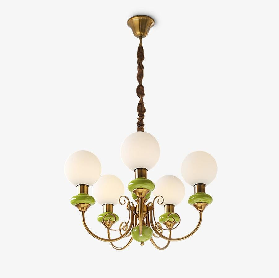 Onyx Glow Glass Chandelier