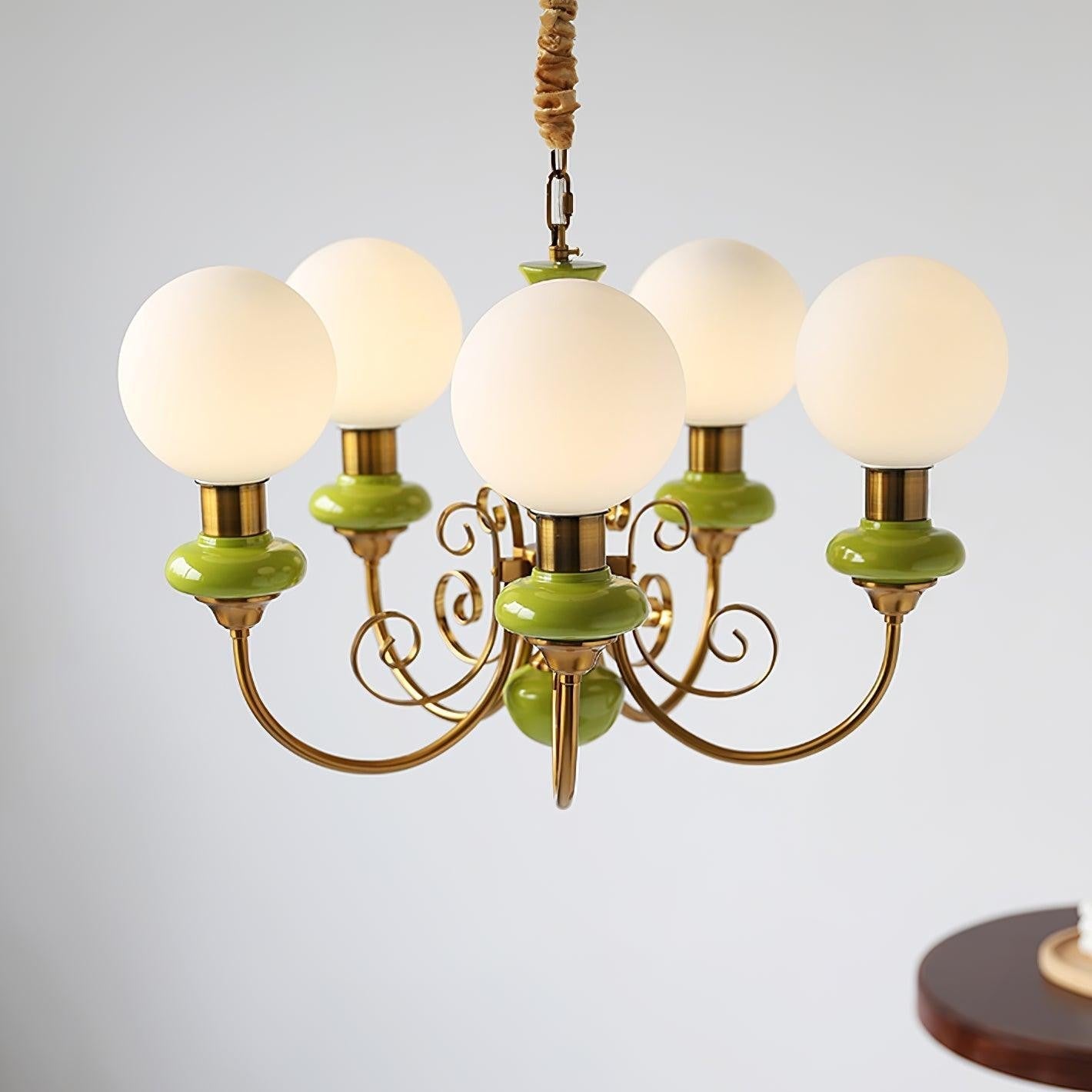Onyx Glow Glass Chandelier
