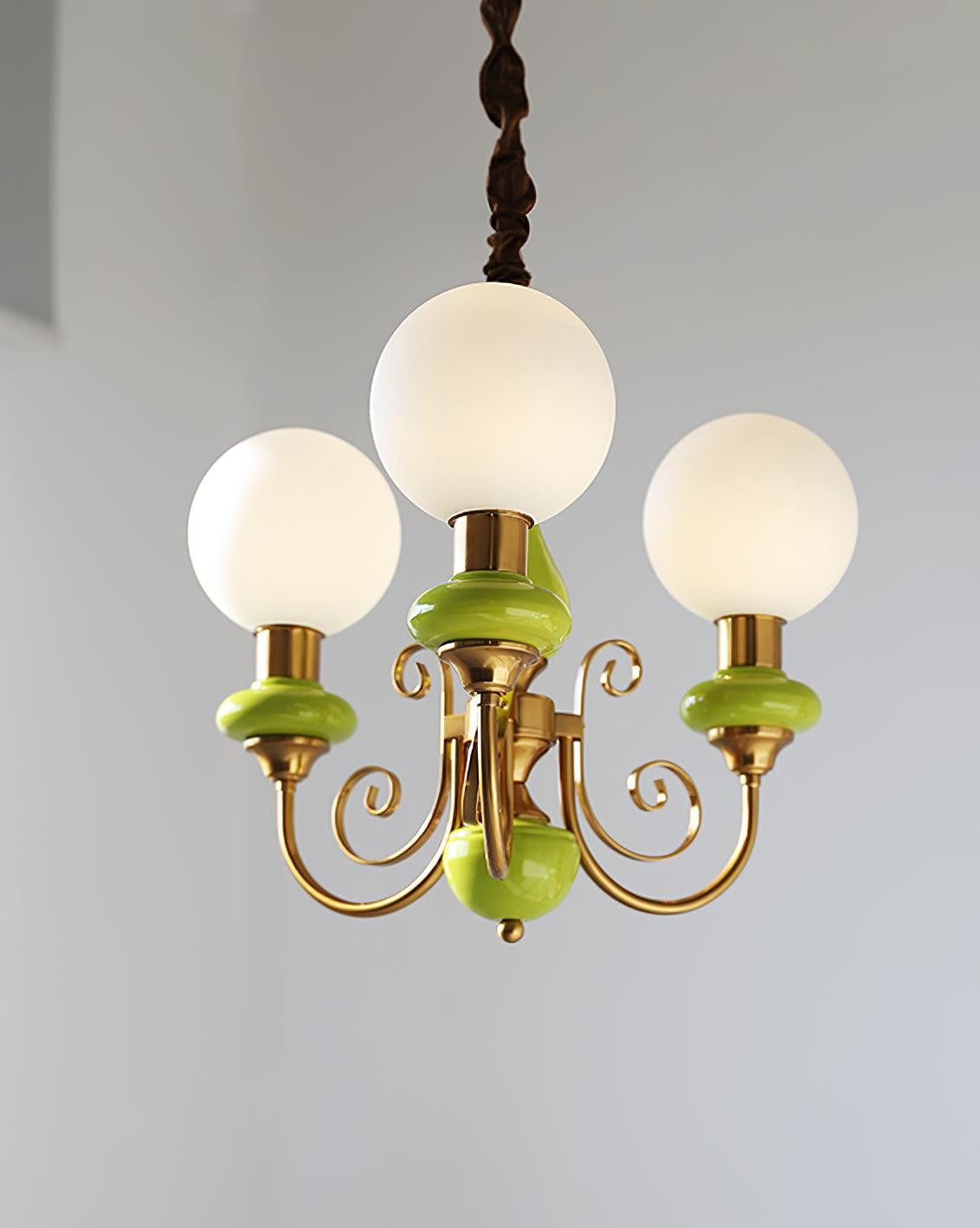 Onyx Glow Glass Chandelier