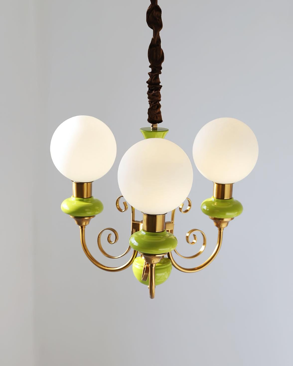 Onyx Glow Glass Chandelier