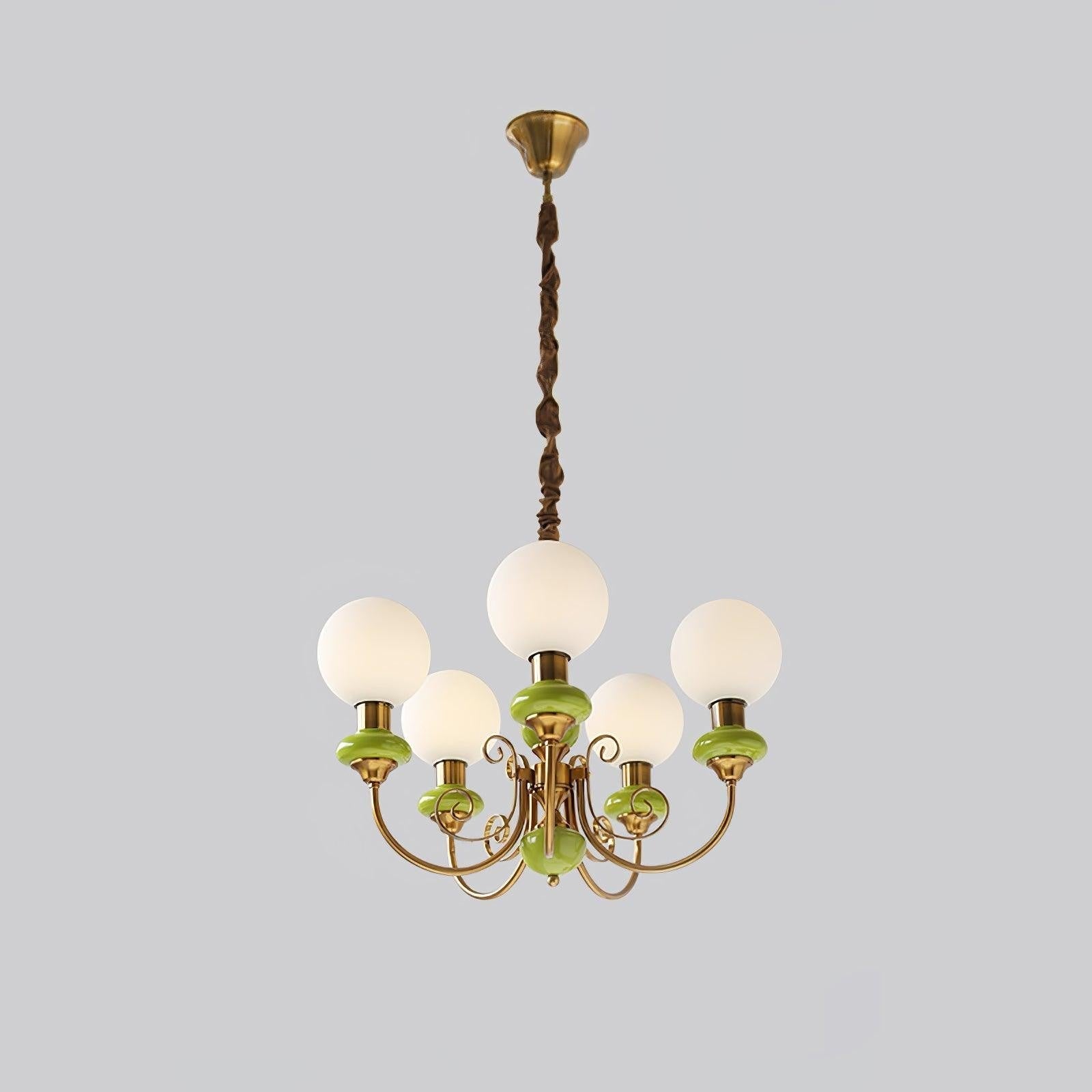 Onyx Glow Glass Chandelier