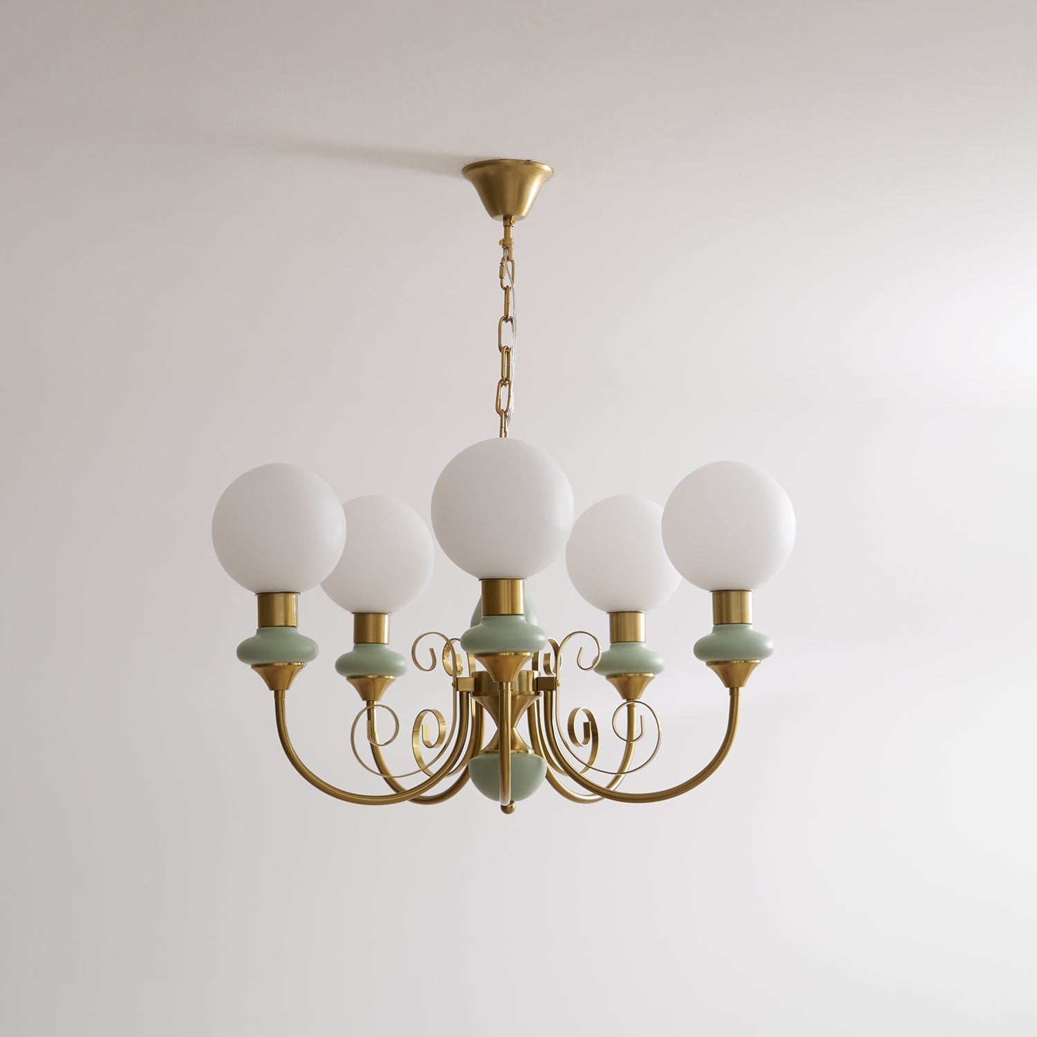 Onyx Glow Glass Chandelier
