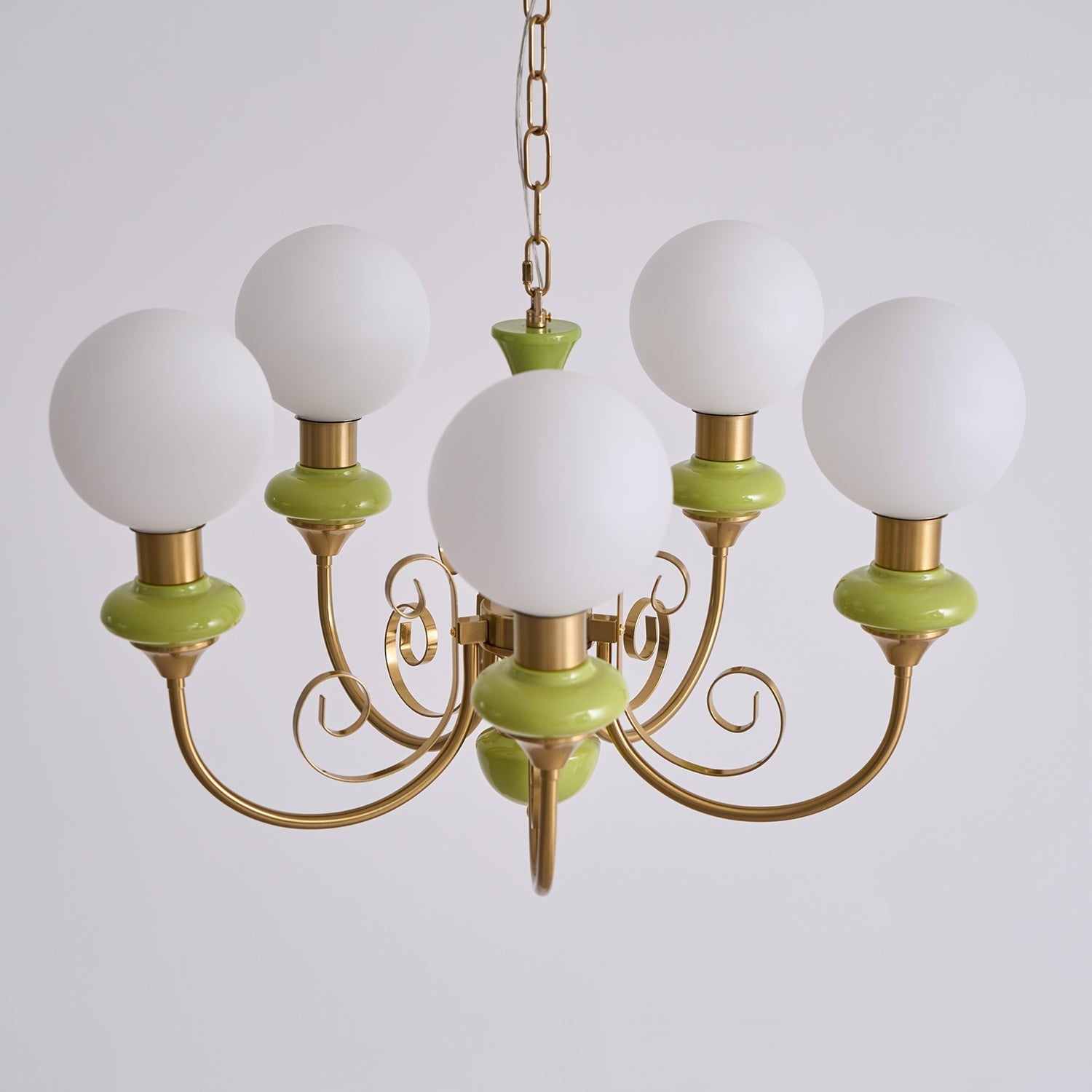 Onyx Glow Glass Chandelier