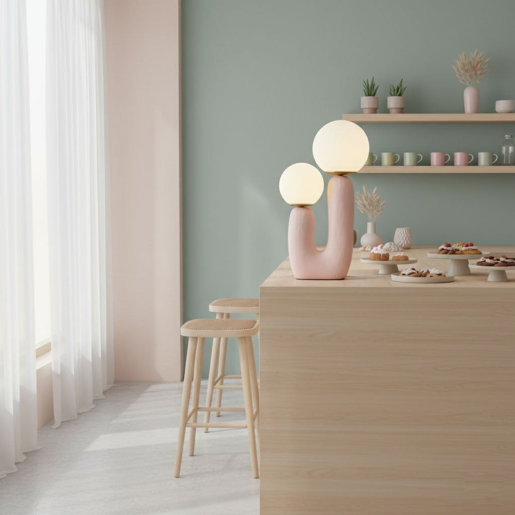 Oo Textured Resin Table Lamp
