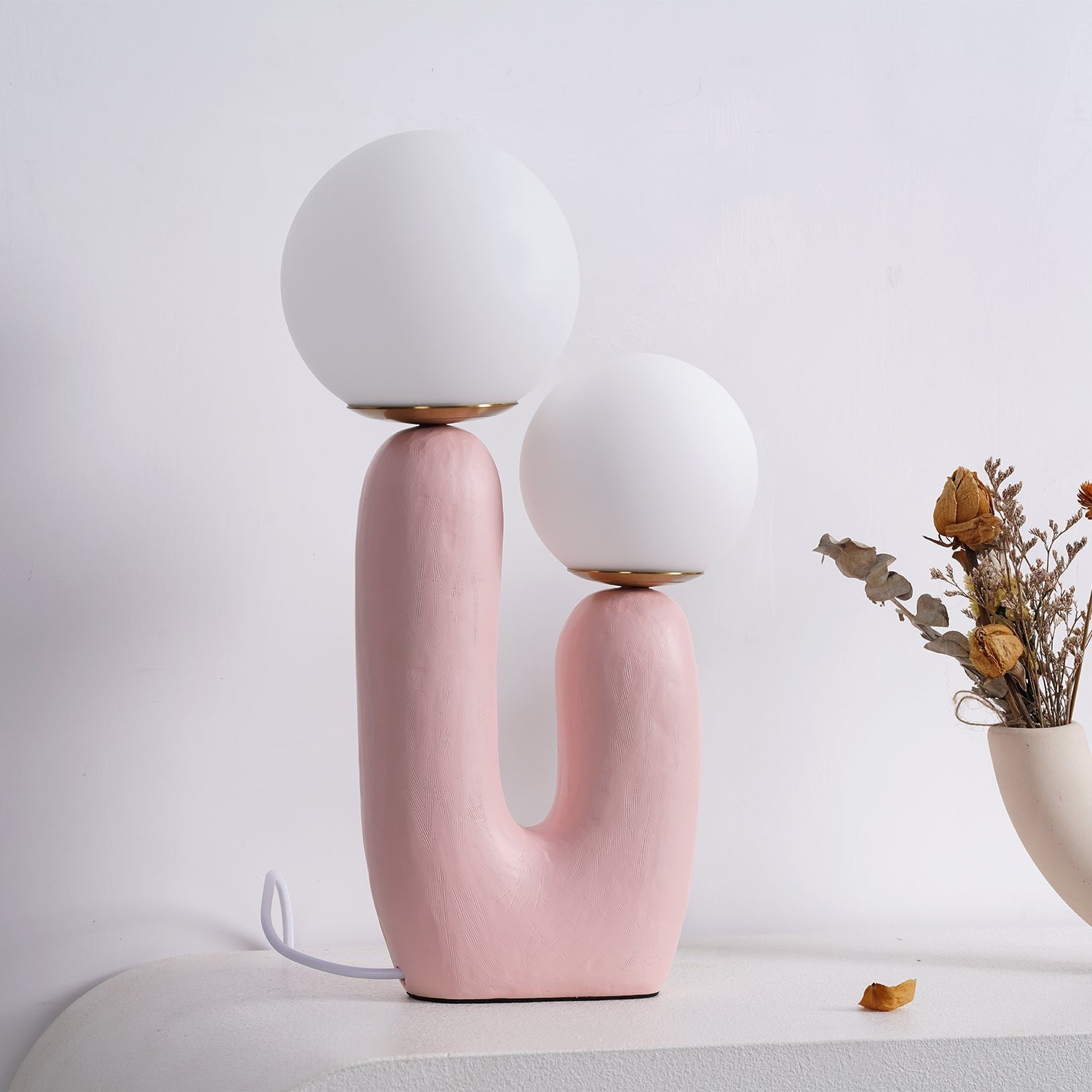 Oo Textured Resin Table Lamp