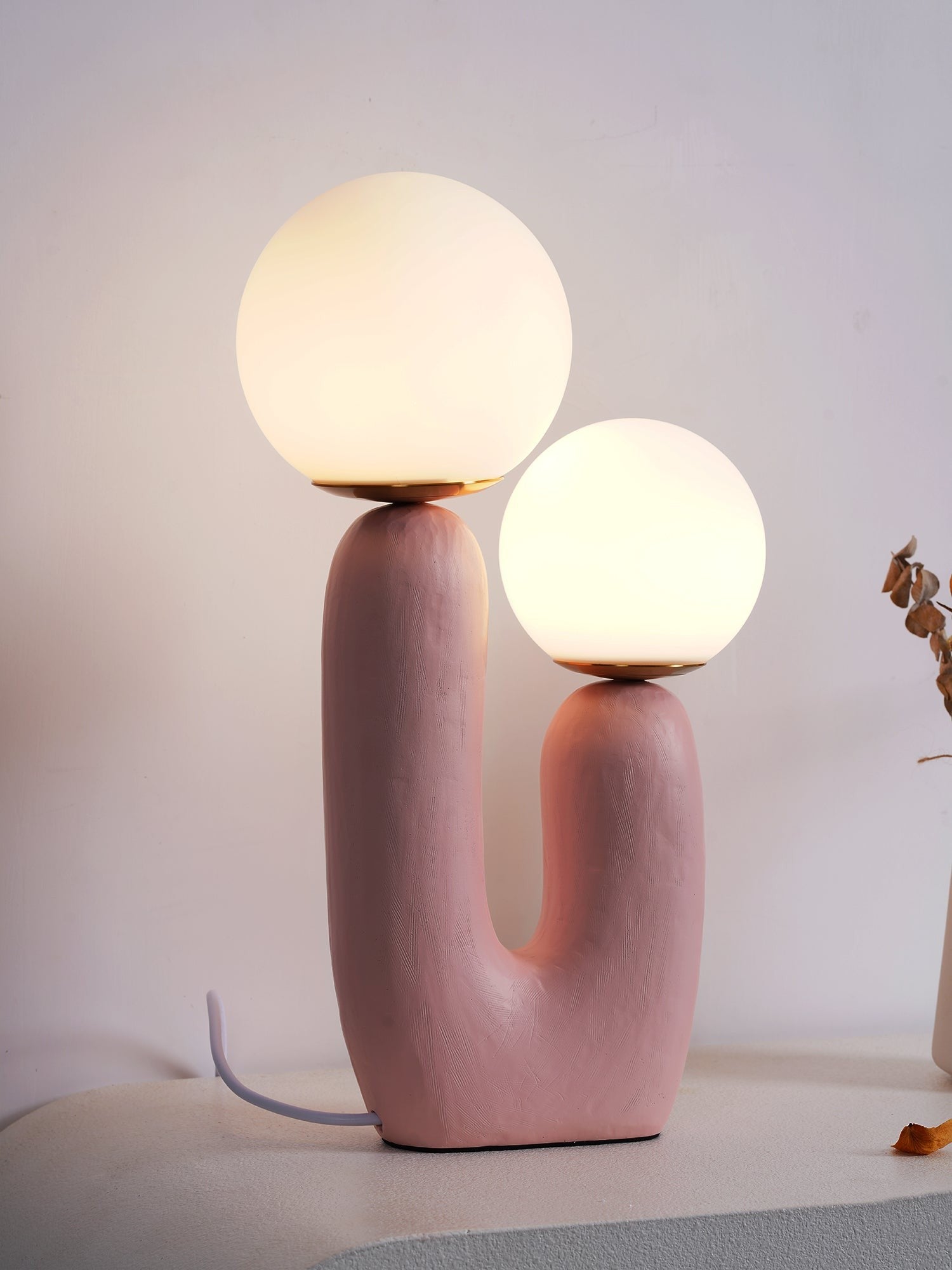 Oo Textured Resin Table Lamp