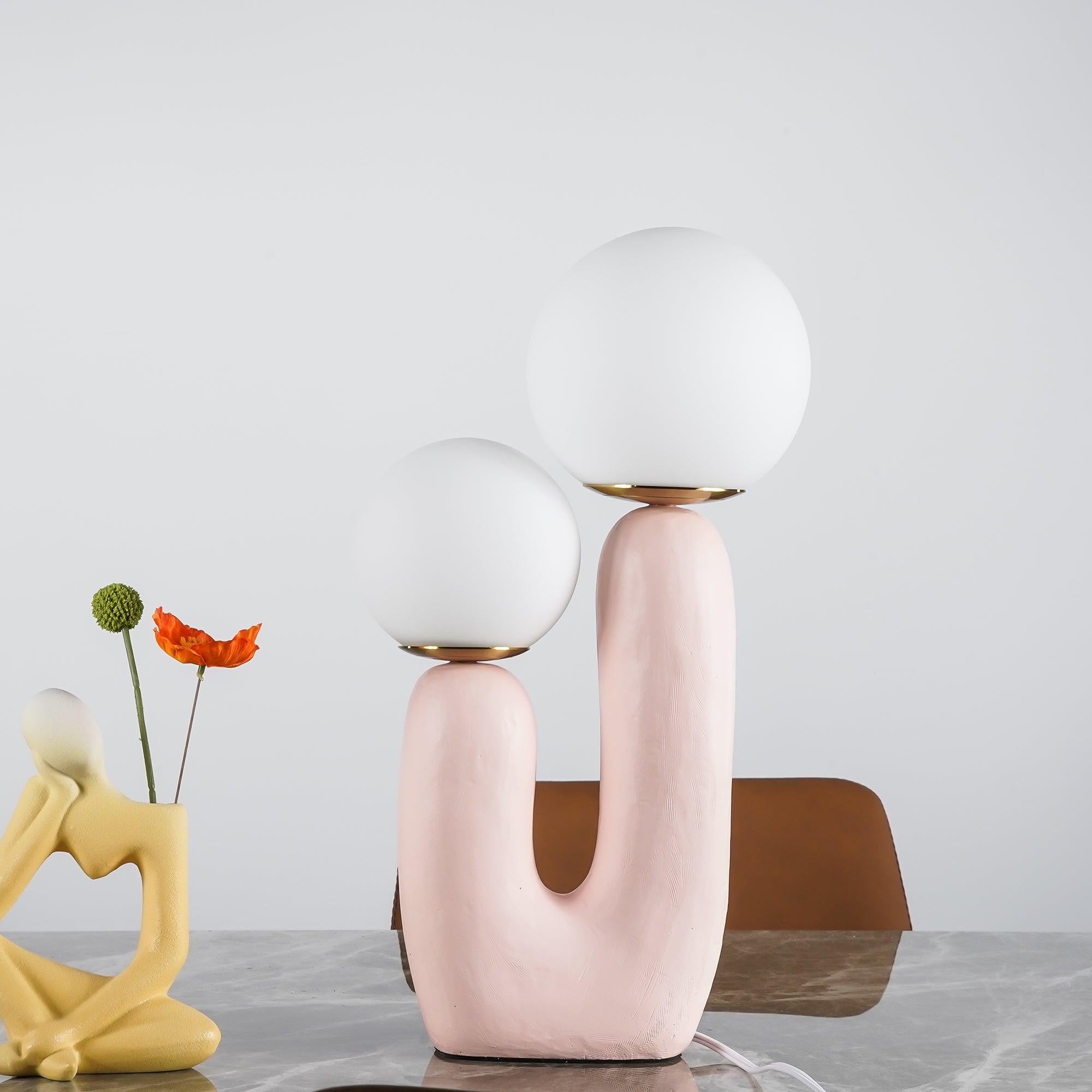 Oo Textured Resin Table Lamp