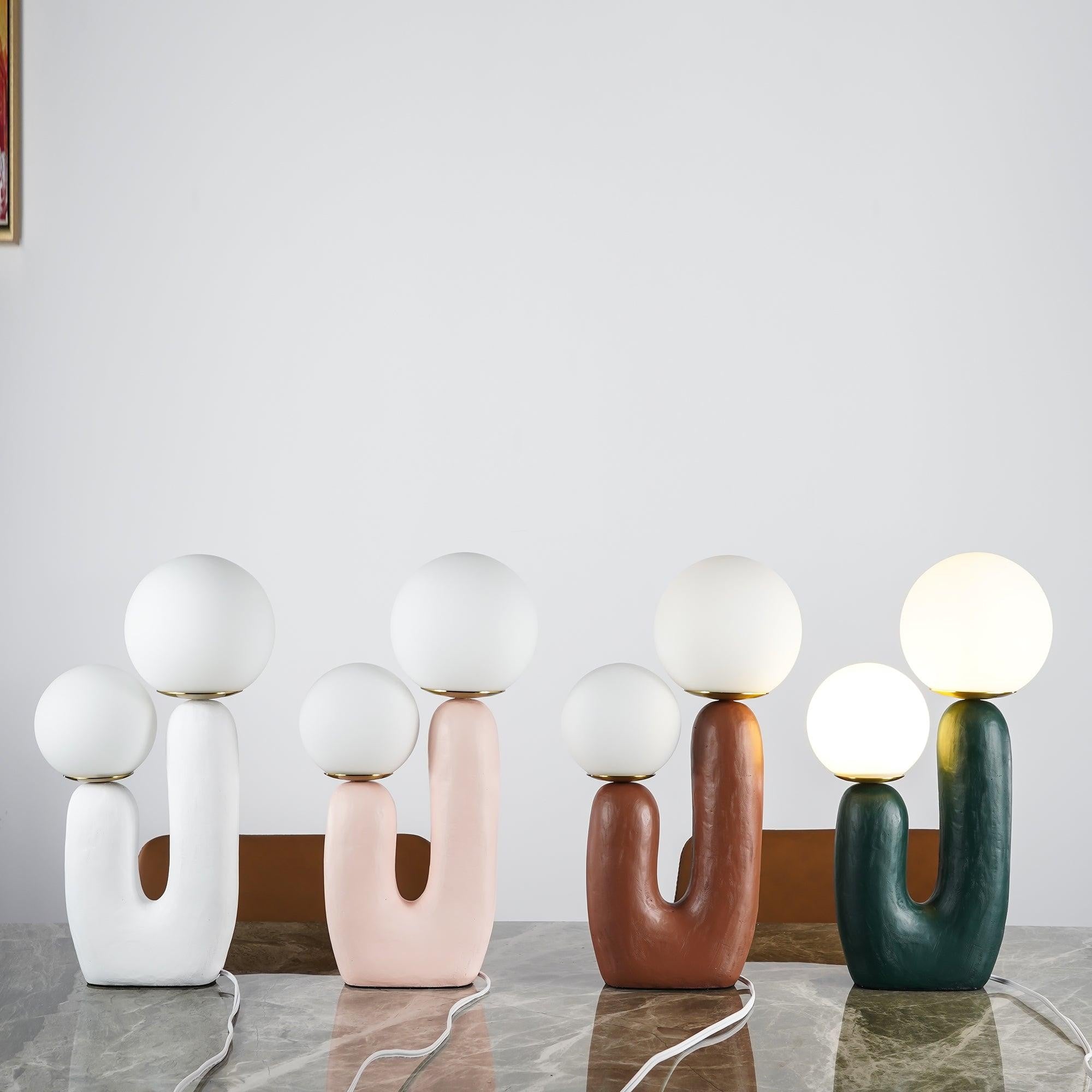 Oo Textured Resin Table Lamp