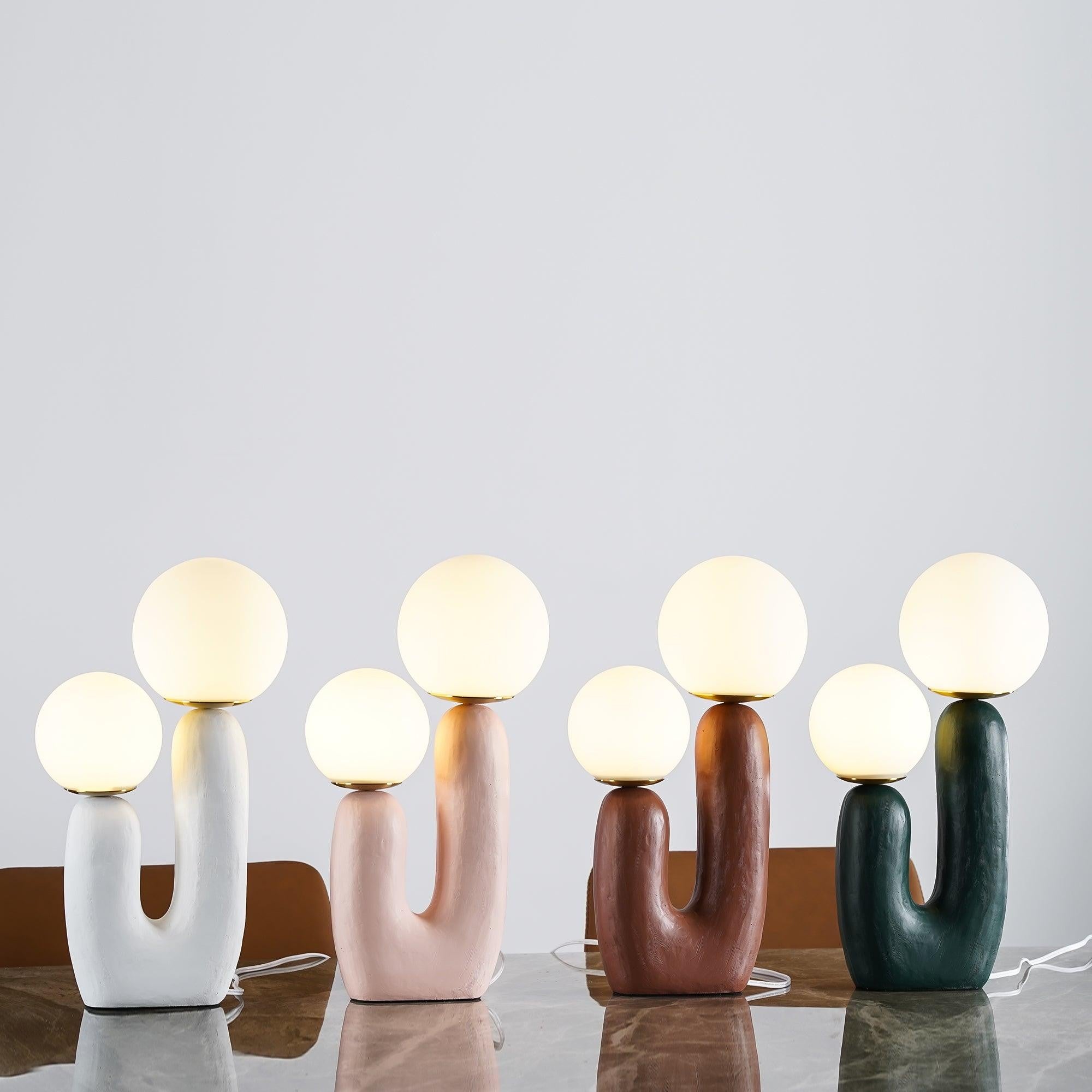 Oo Textured Resin Table Lamp