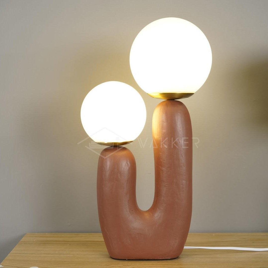 Oo Textured Resin Table Lamp